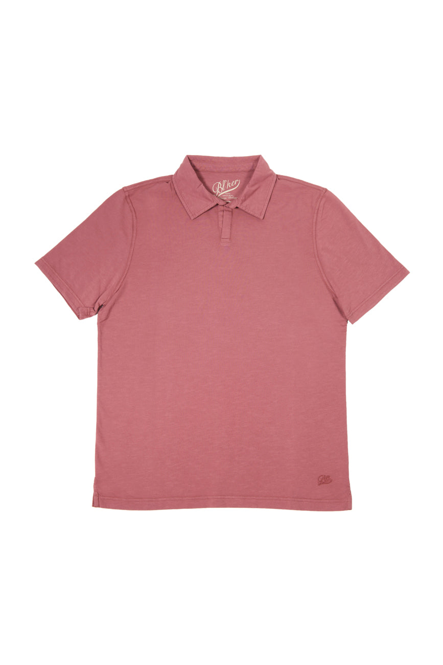 Polo 100% Cotone Fiammato Bordeaux