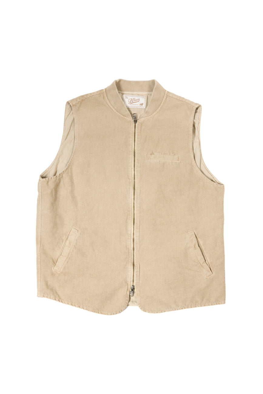 Gilet Moka Lino-Cotone
