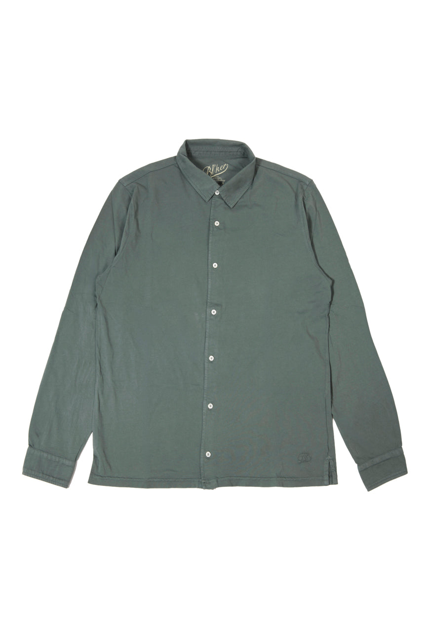Polo Camicia Green 100% Cotone Jersey