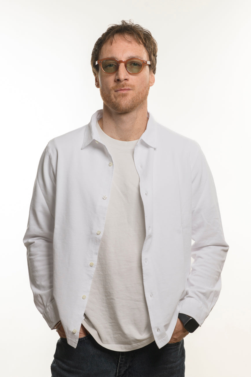 Polo Camicia Bianca 100% Cotone Piquet