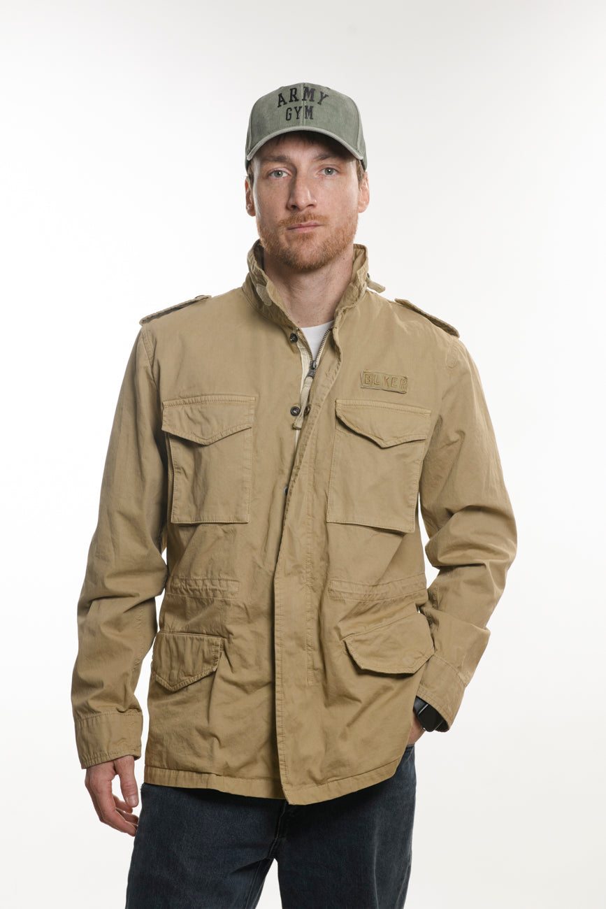 Field Jacket Sand 100% Cotone Gabardina
