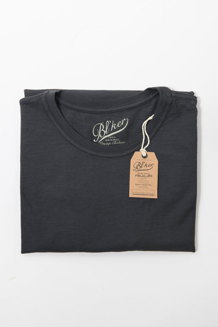 Tee Nero Bruciato 100% Cotone Fiammato