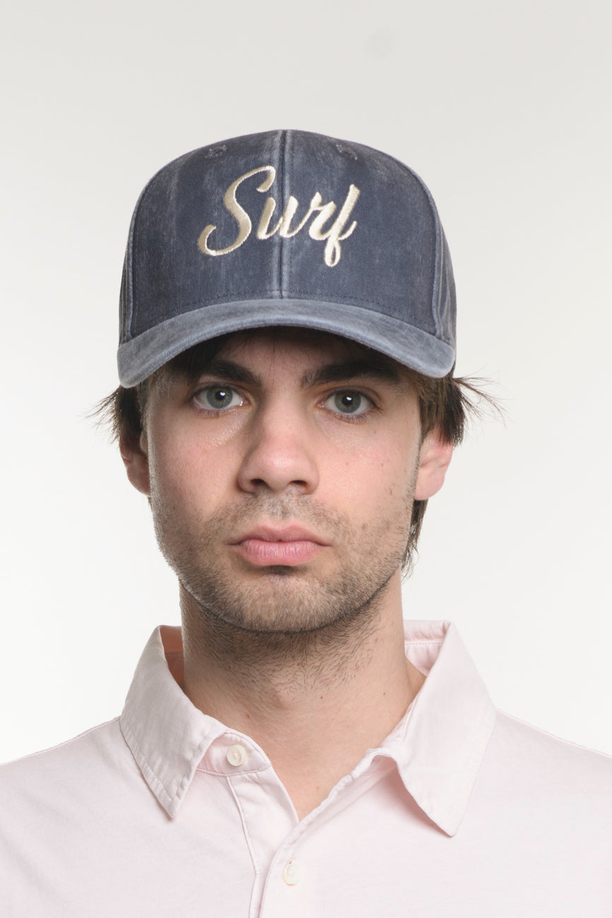 STONE WASHED CAP Blue