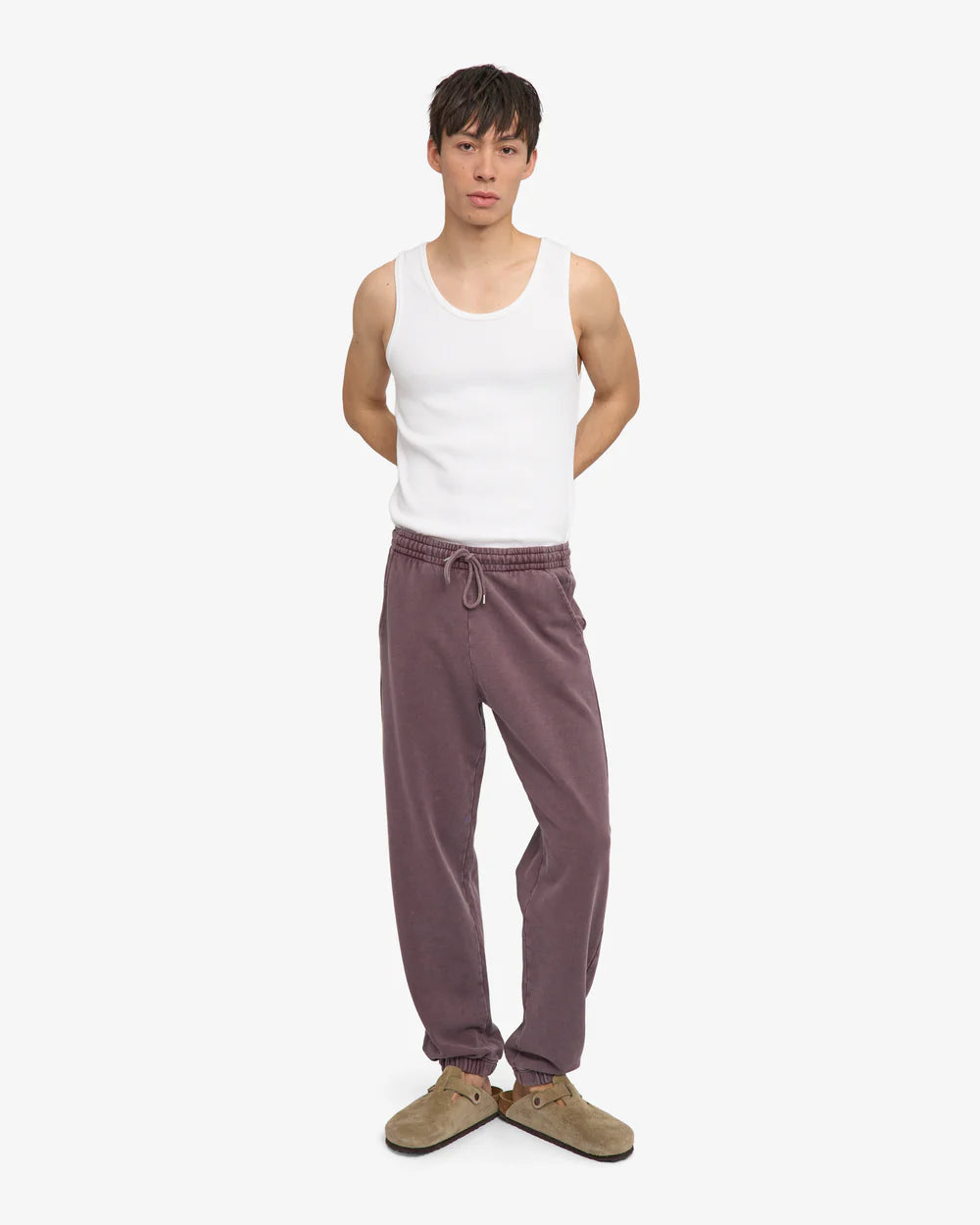 Organic Sweatpants Faded Grape