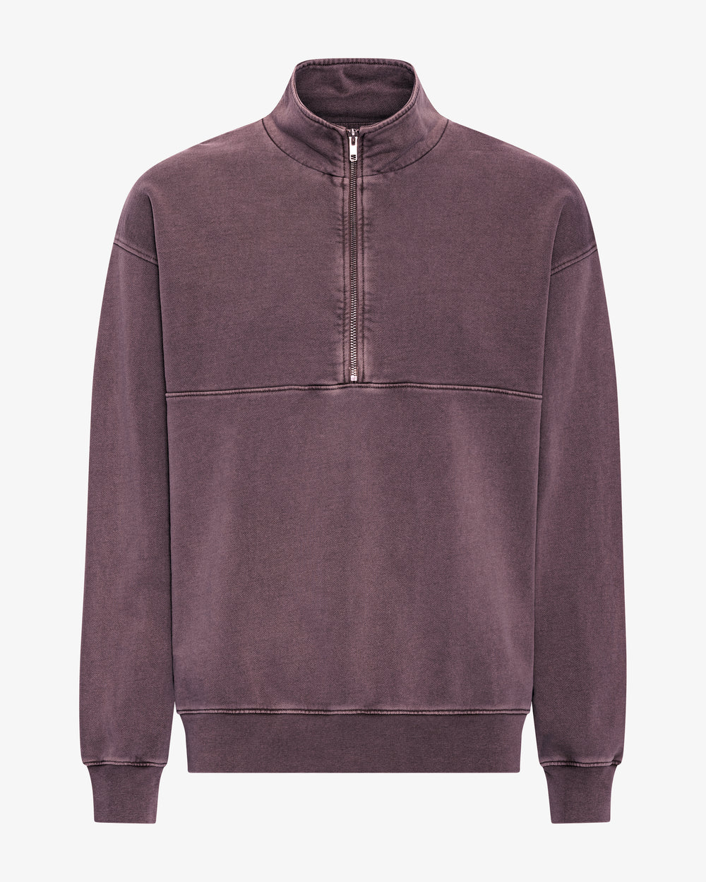 Organic Quarter Zip Faded Grape
