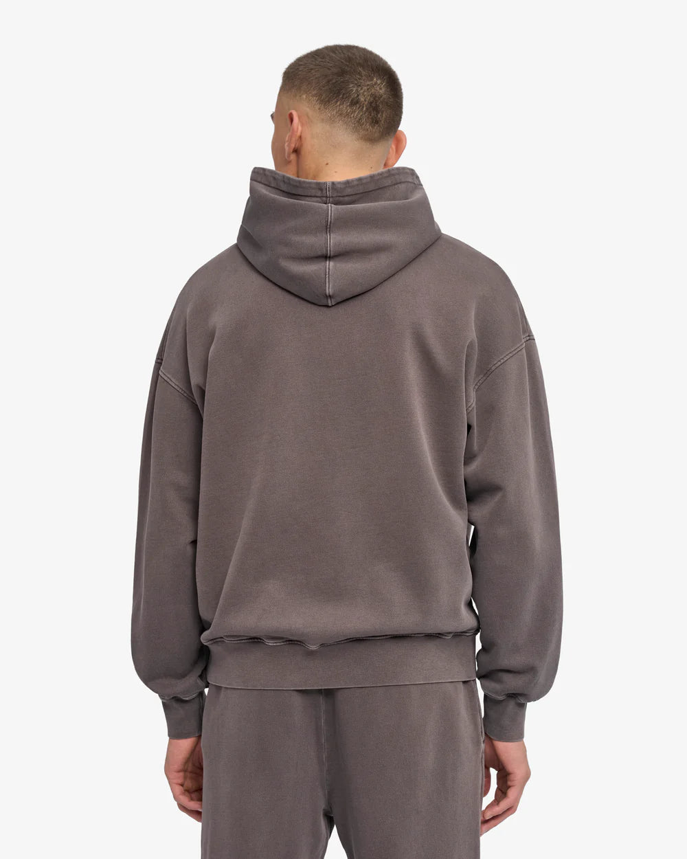 Organic Oversized Hood Faded Mud