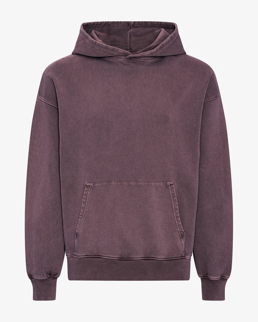 Organic Oversized Hood Faded Grape