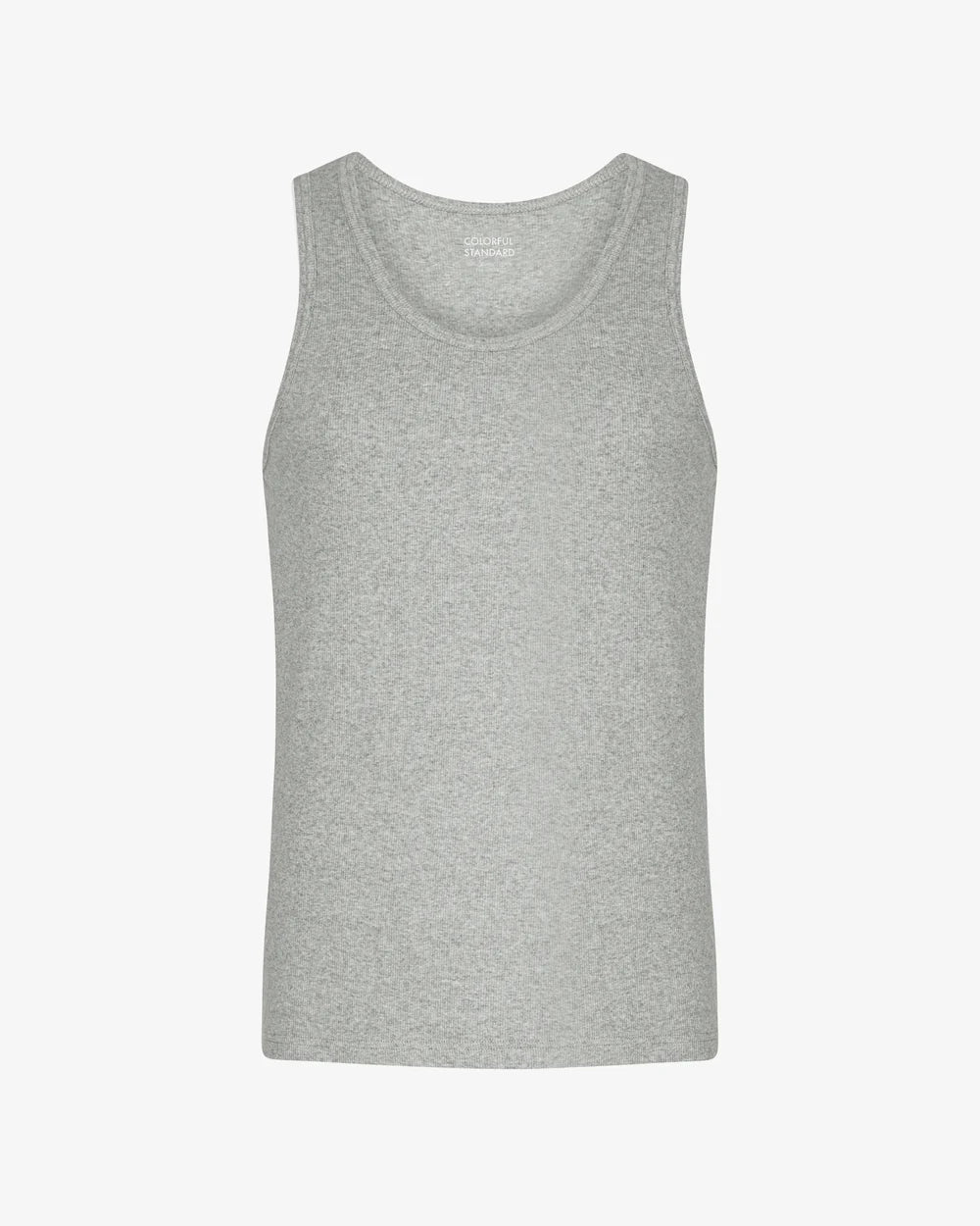 Organic Rib Tank Top Heather Grey