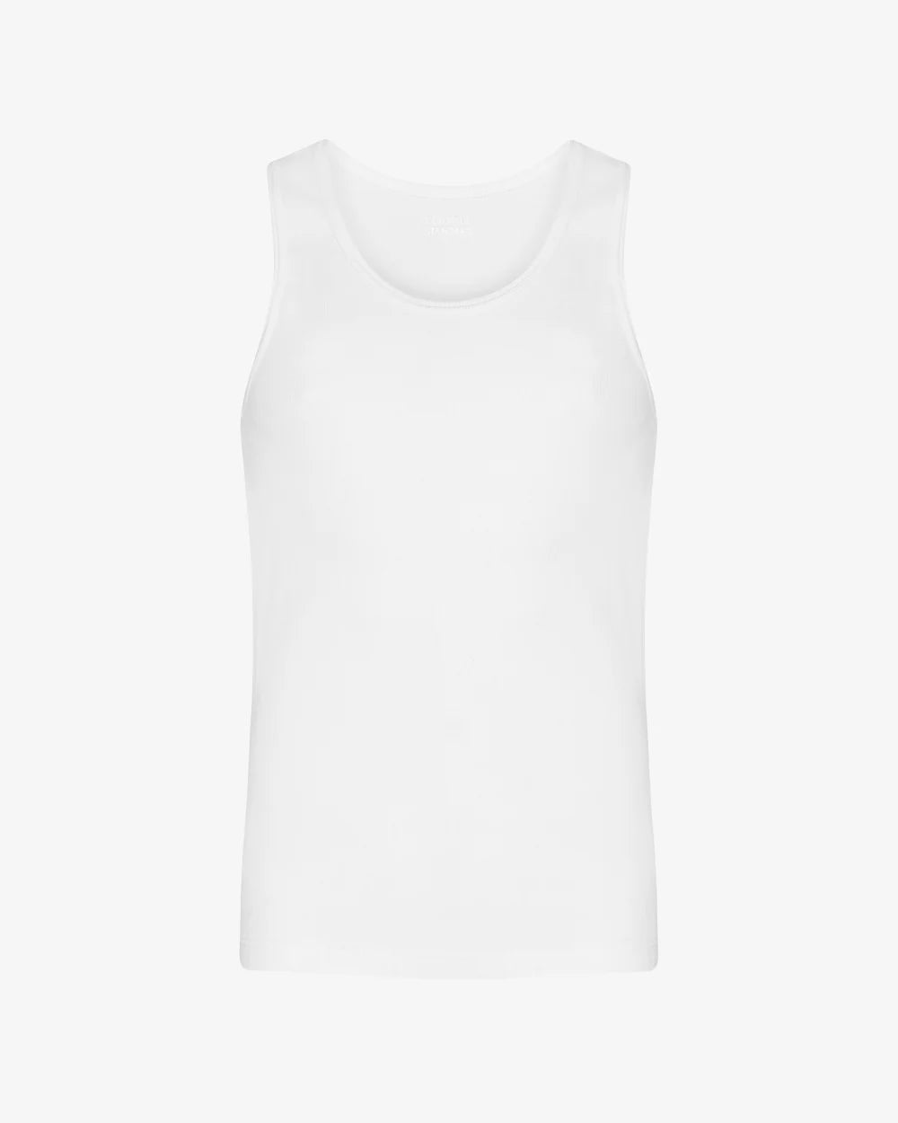 Organic Rib Tank Top Optical White