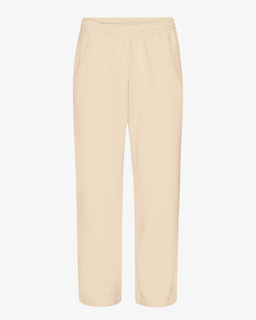 Organic Straight Leg Sweatpants Ivory White