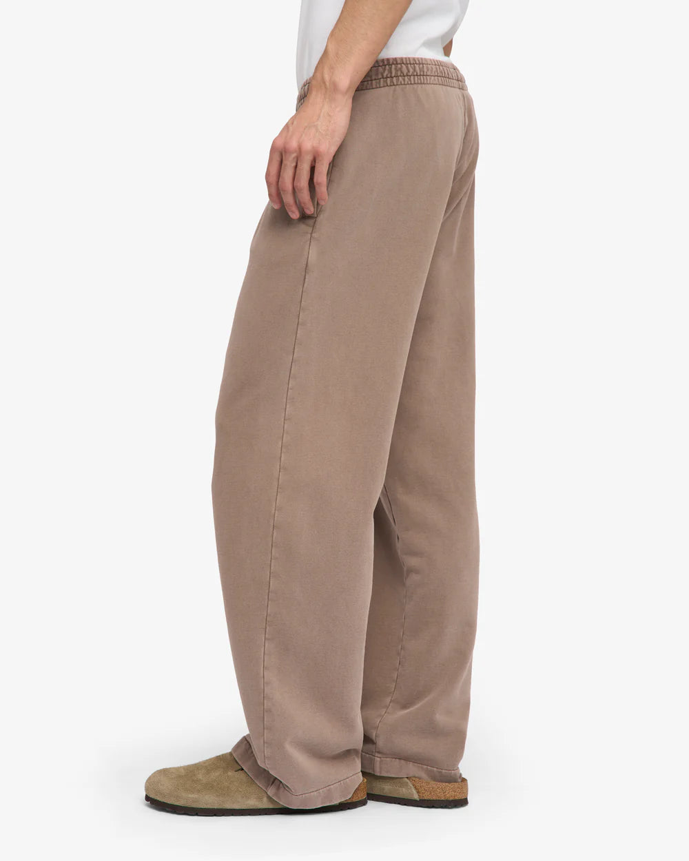Organic Straight Leg Sweatpants Faded Khaki