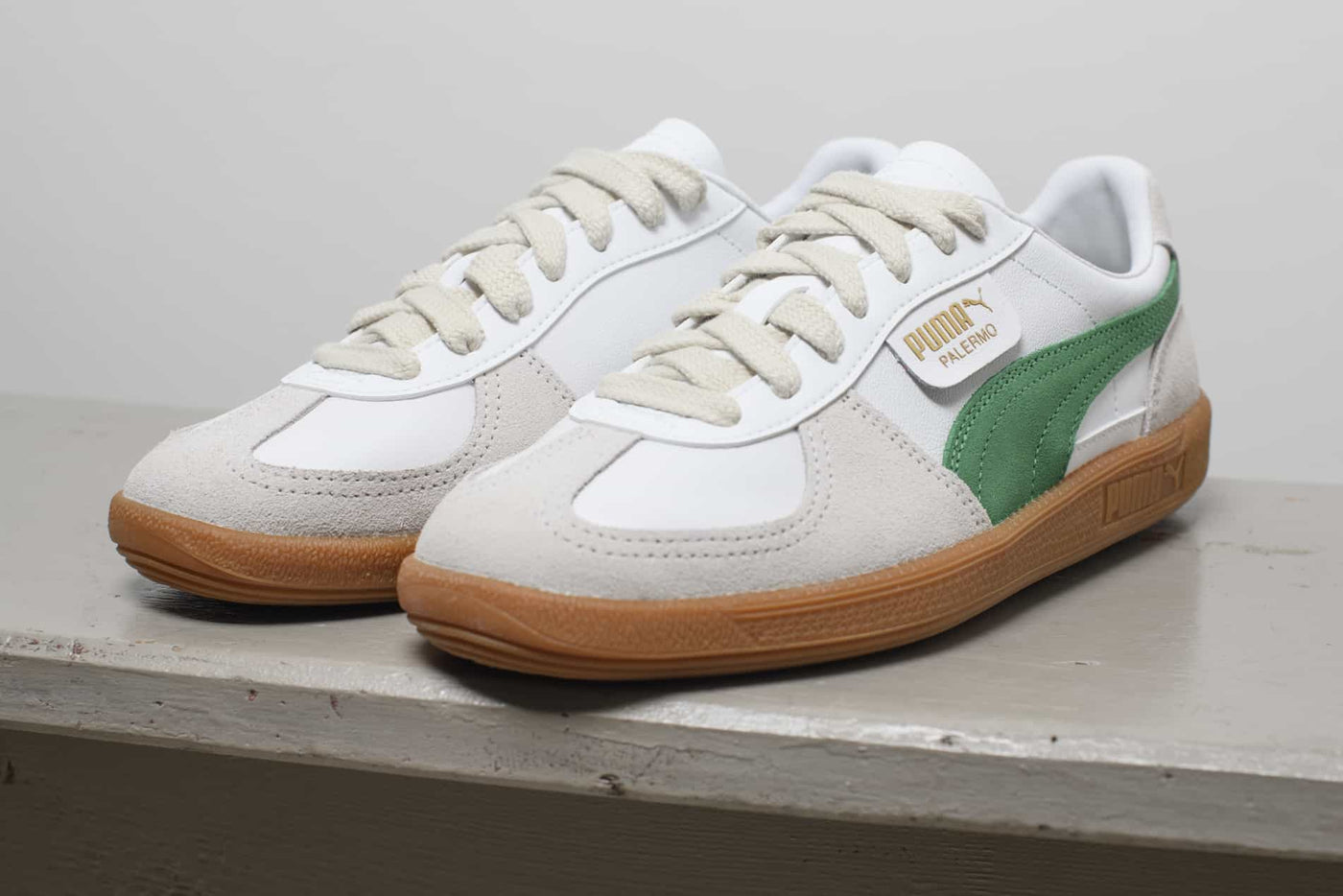 PUMA PALERMO LTH white green