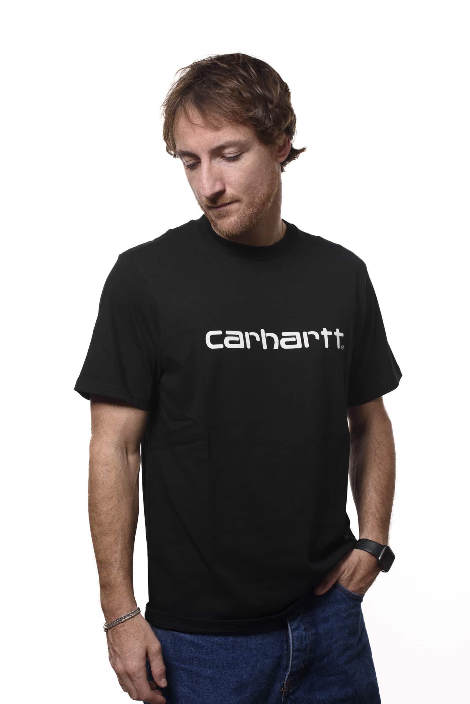 T-Shirt Carhartt logo black