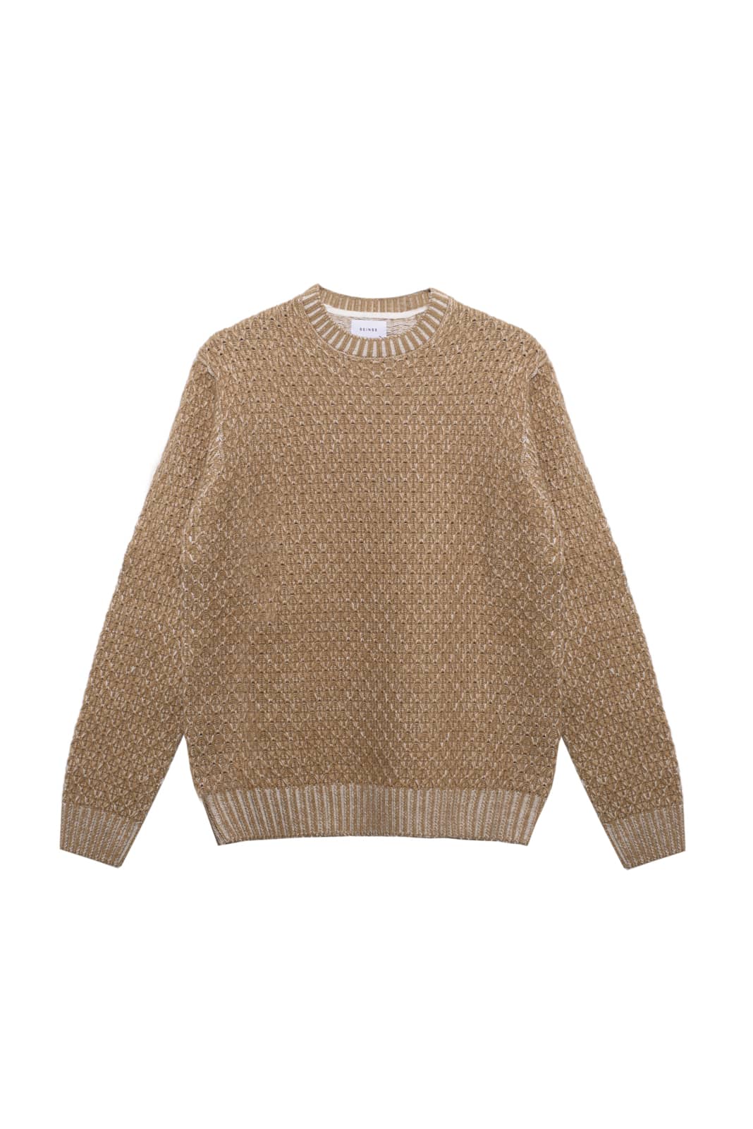 Maglione Girocollo Nido D’ape Beige Vanisé Seinse