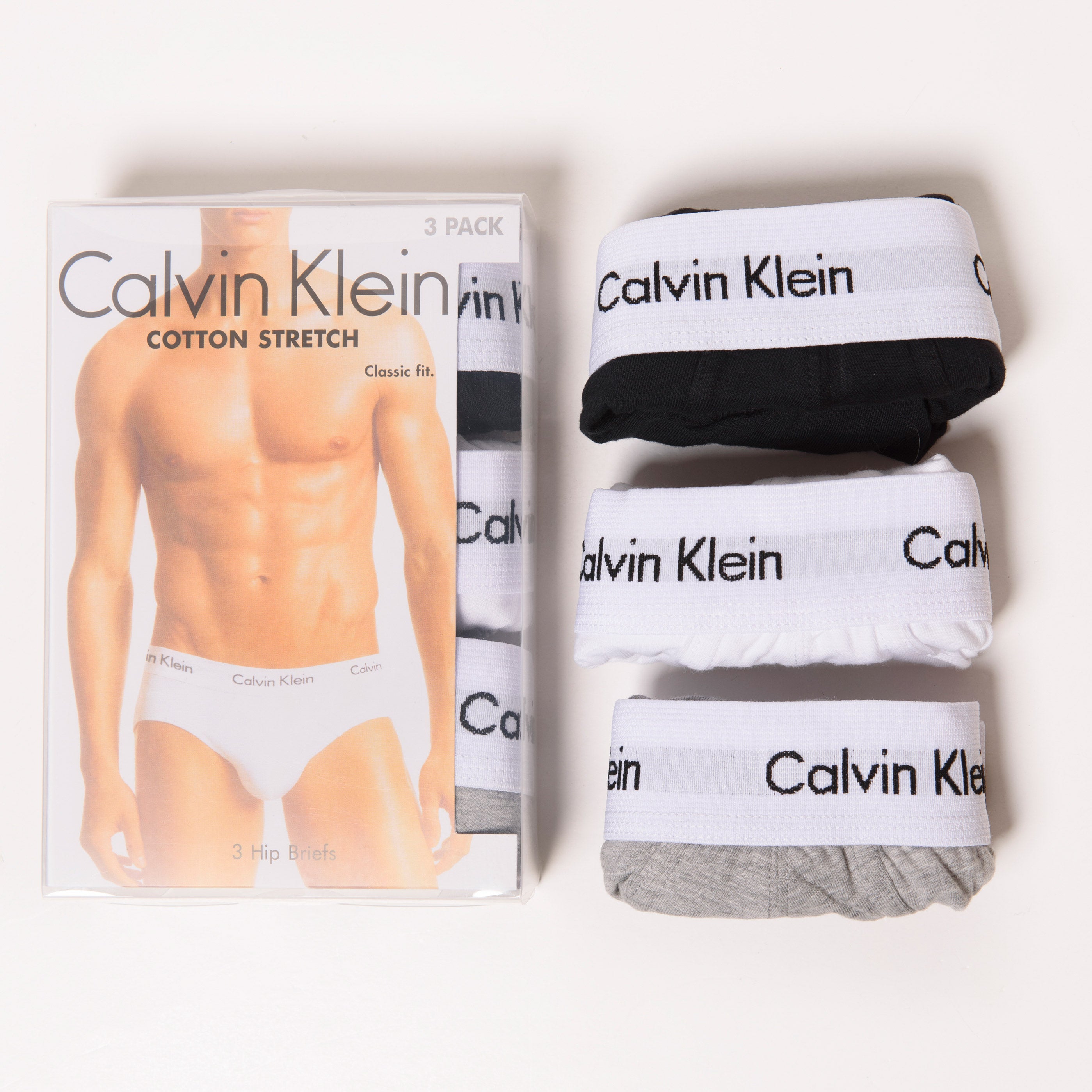 Slip Uomo Cotton Stretch (3 Pack) - Calvin Klein