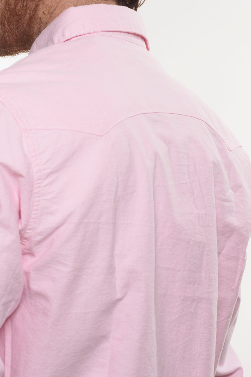 Camicia Texana Oxford Rosa