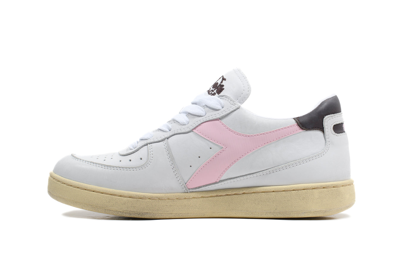 DIADORA MI BASKET white parfait pink