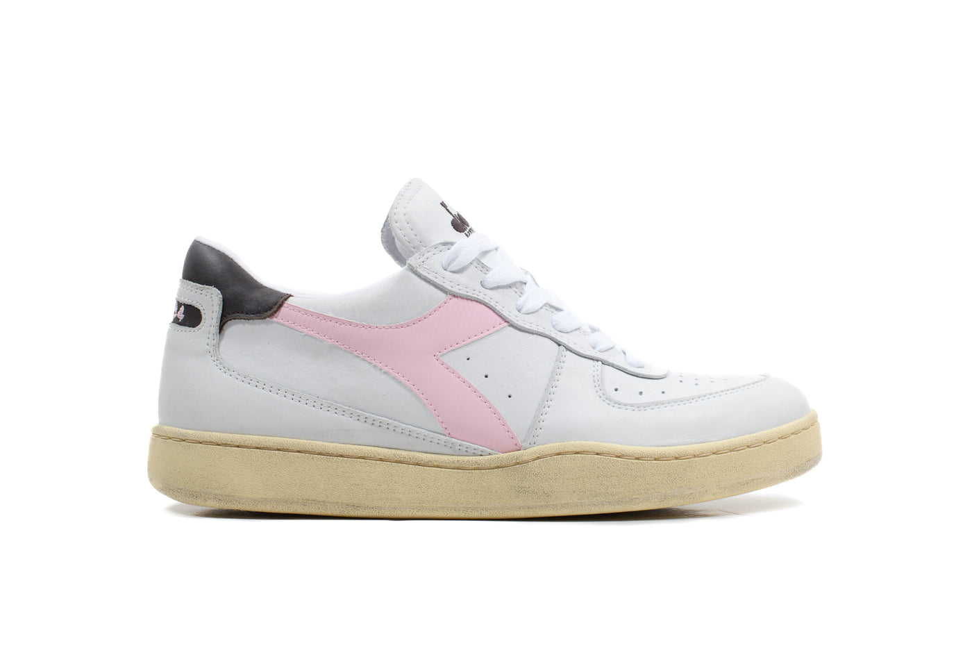 DIADORA MI BASKET white parfait pink