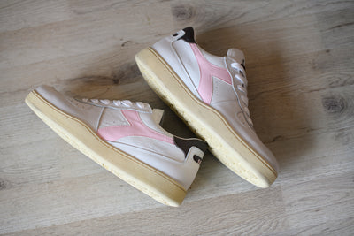 DIADORA MI BASKET white parfait pink