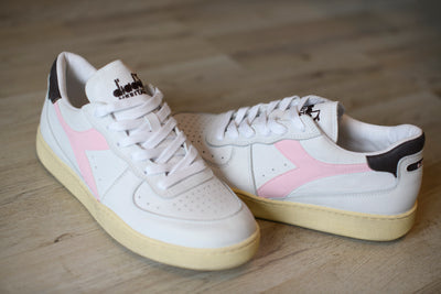 DIADORA MI BASKET white parfait pink