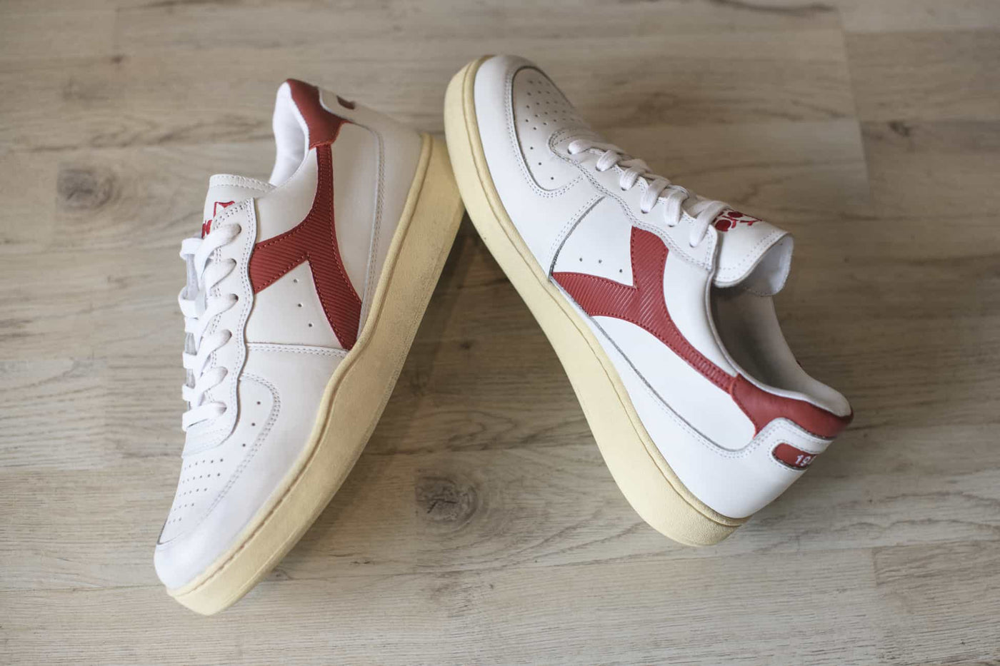 DIADORA MI BASKET LOW USED white garnet - Main Image