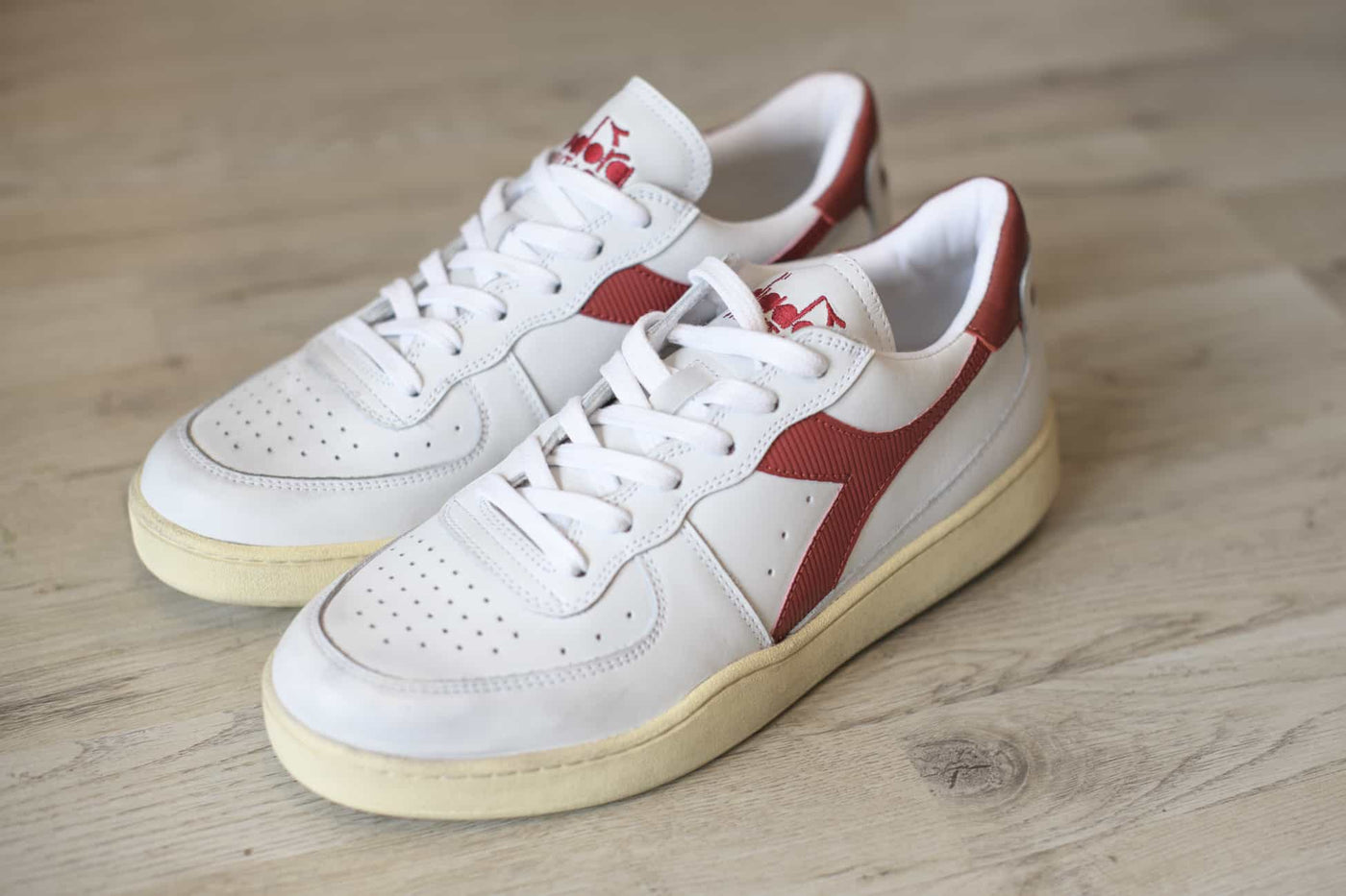 White Diadora Mi Basket Low Diadora Basket Low Used Diadora Basket