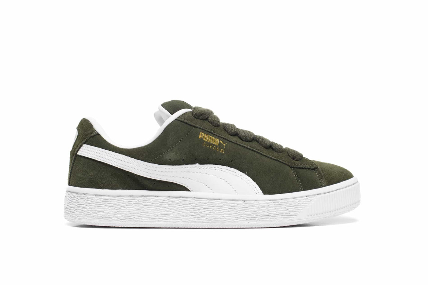 PUMA SUEDE XL dark olive white