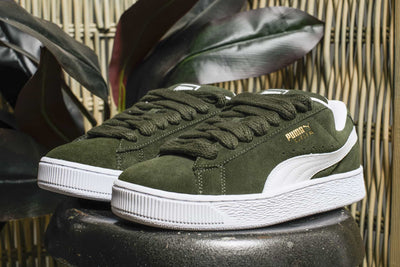 PUMA SUEDE XL dark olive white