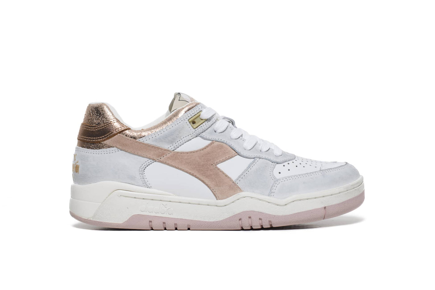 DIADORA B.560 CRACKLE LAME peach pink