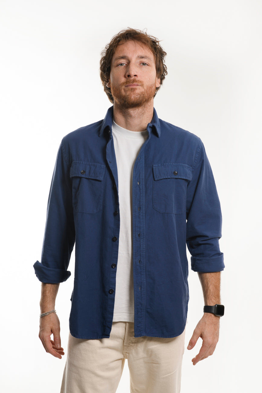 Utility Chamois Shirt Bean Indaco