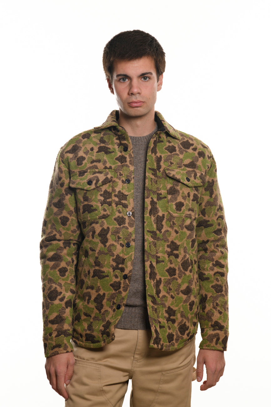 Wool Padded Shirt Cpo Frogskin