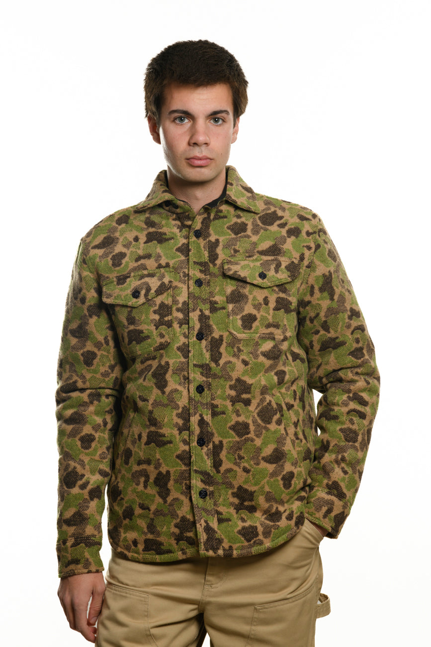 Wool Padded Shirt Cpo Frogskin
