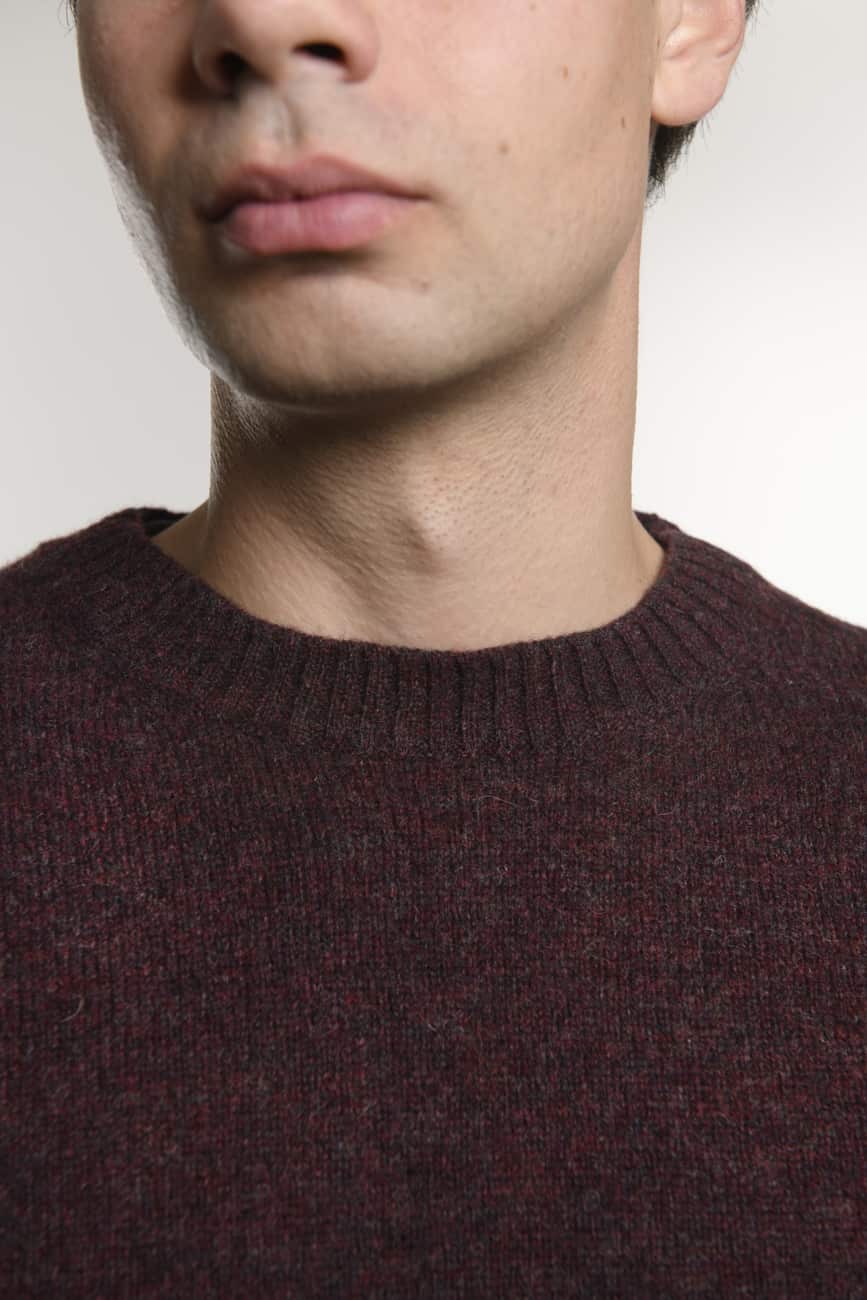 Girocollo SHETLAND Burgundy