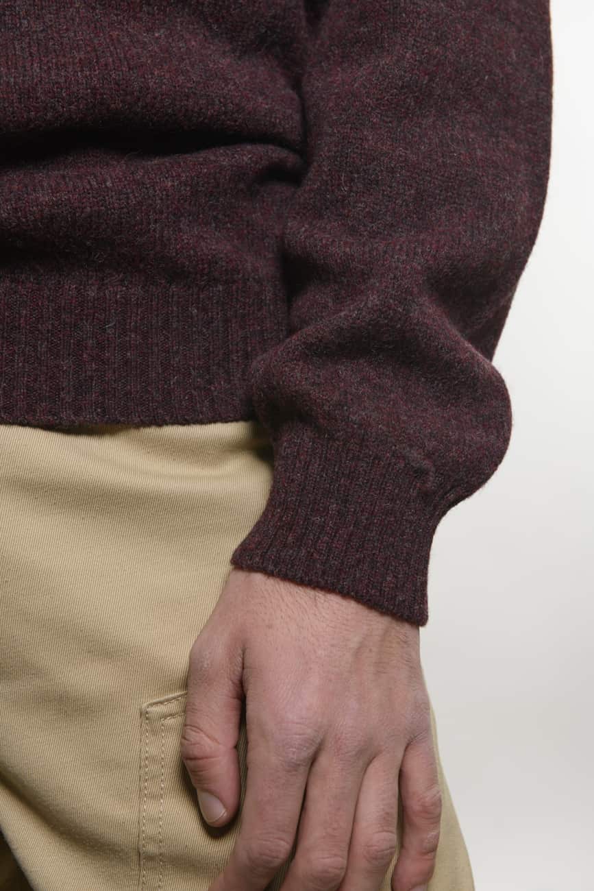 Girocollo SHETLAND Burgundy