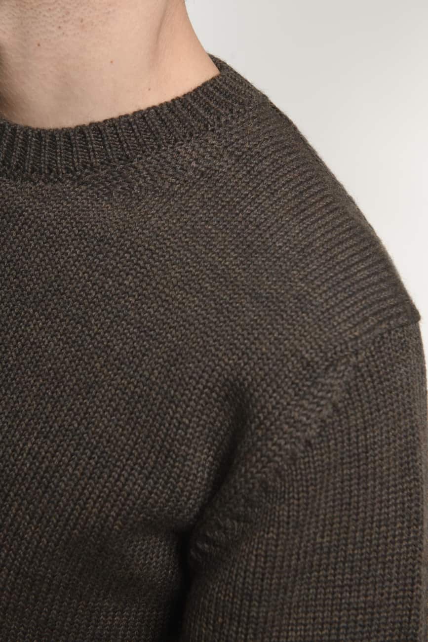 Girocollo Merino Finezza 5 Brown