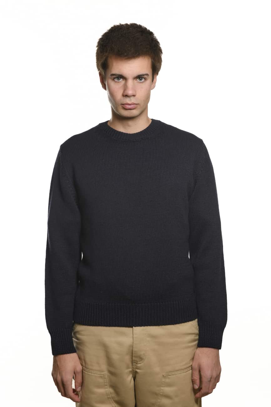 Girocollo Merino Finezza 5 Navy