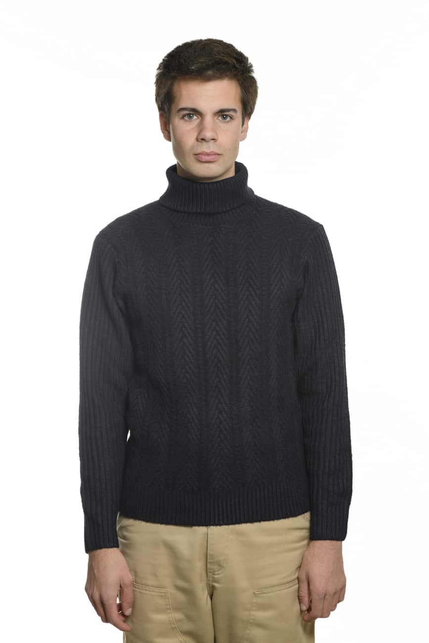 Dolcevita Treccia Coste Nero