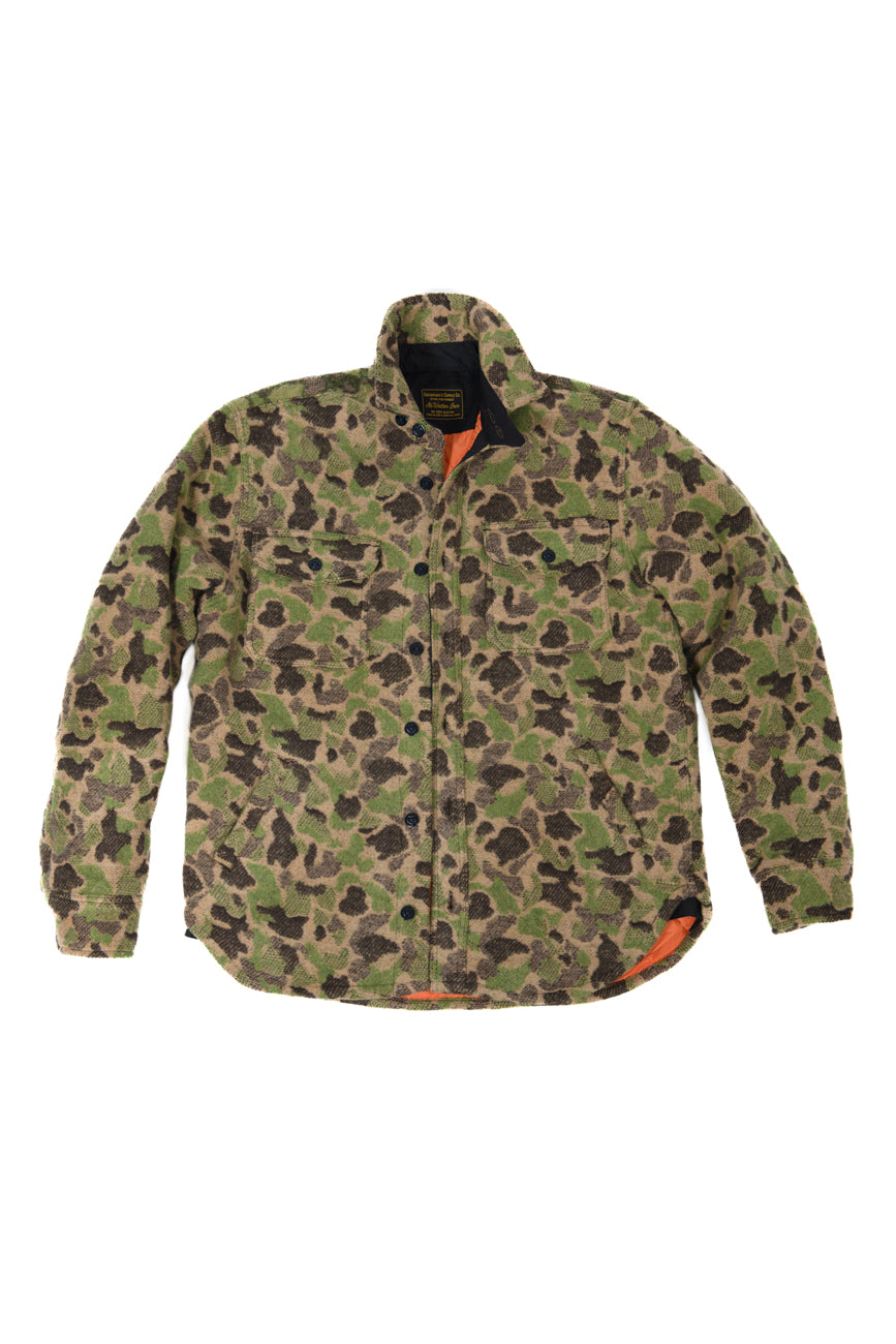 Wool Padded Shirt Cpo Frogskin