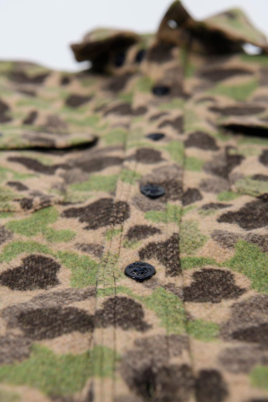 Wool Padded Shirt Cpo Frogskin