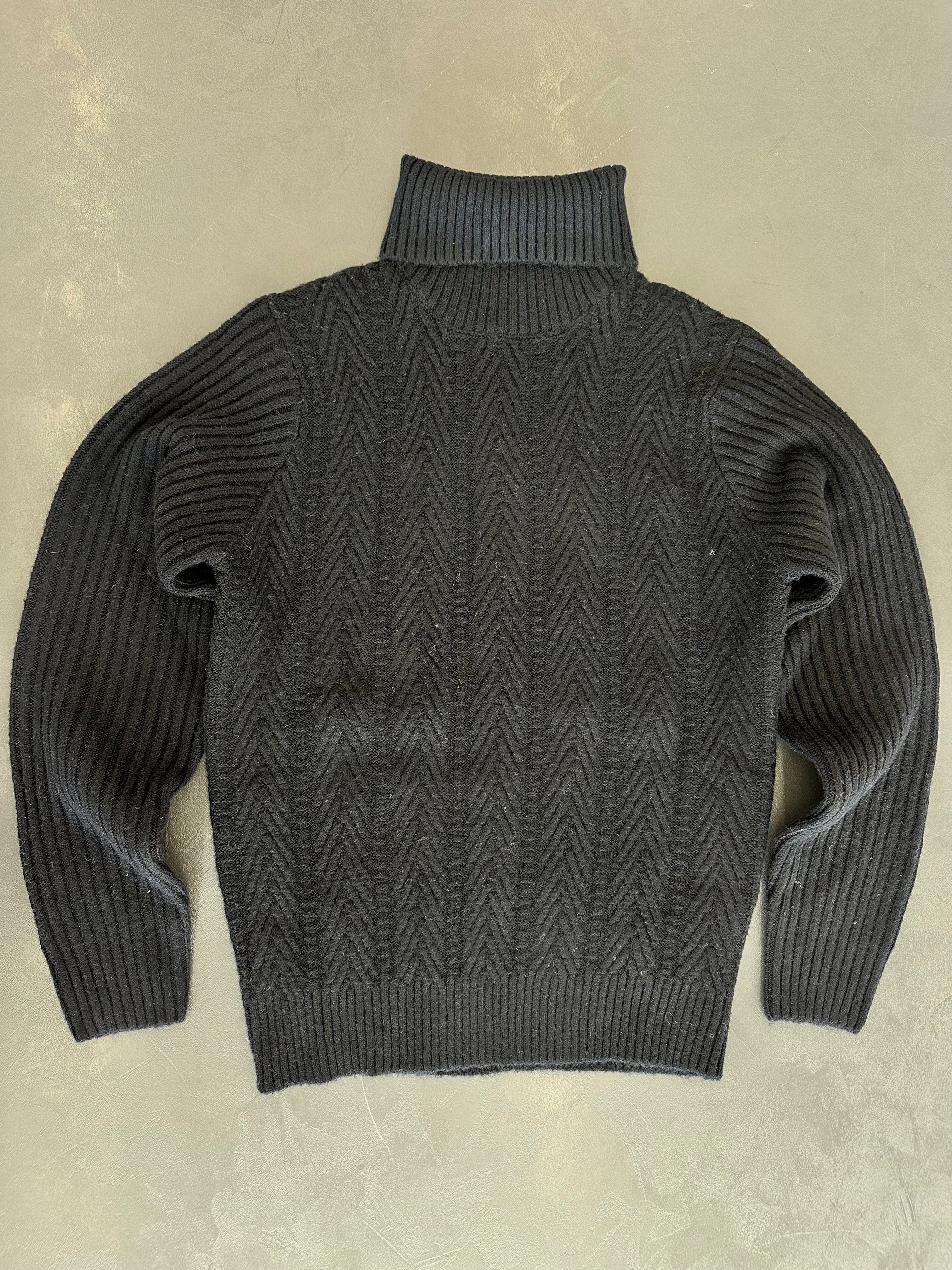 Dolcevita Treccia Coste Nero