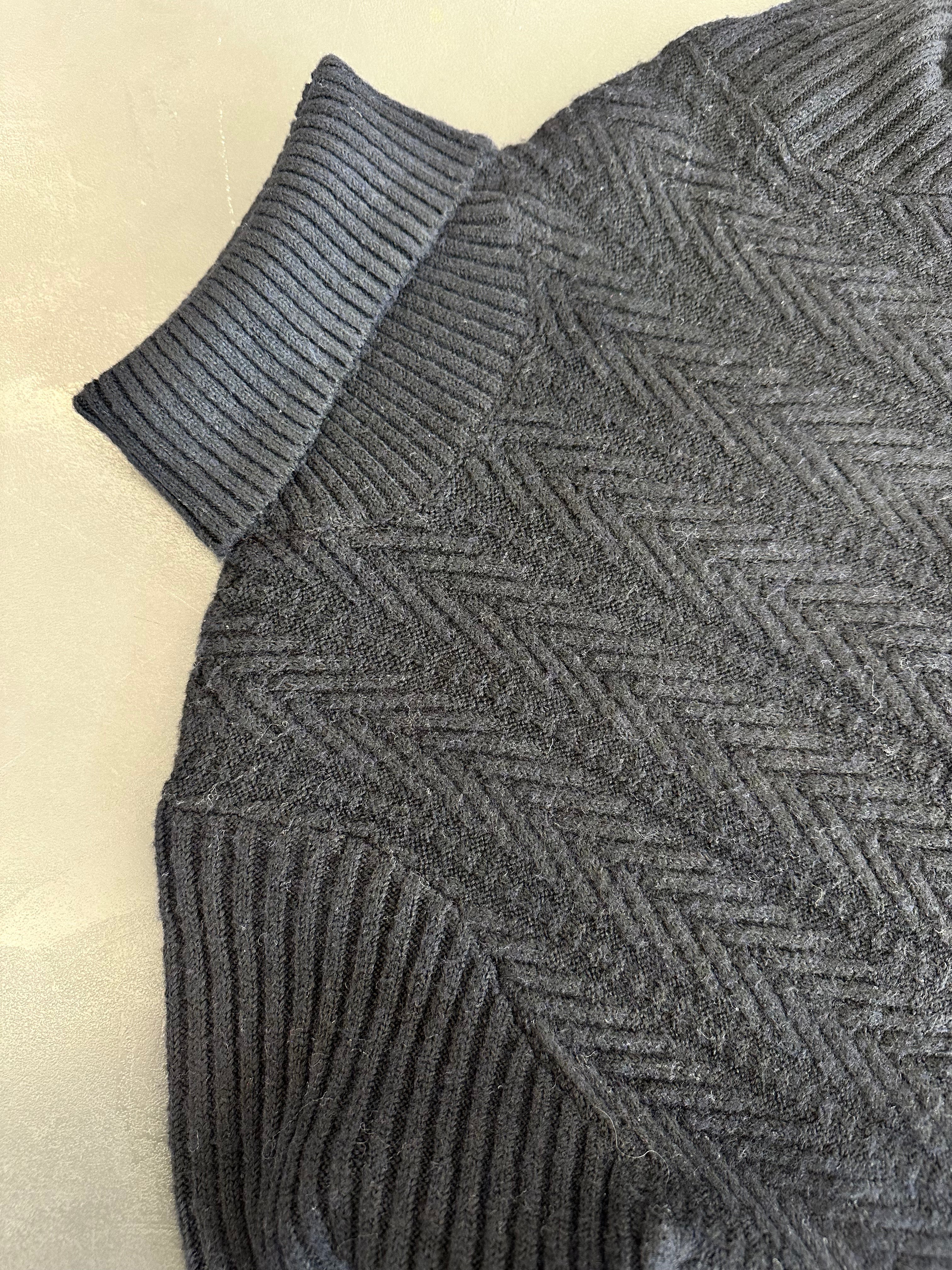 Dolcevita Treccia Coste Nero