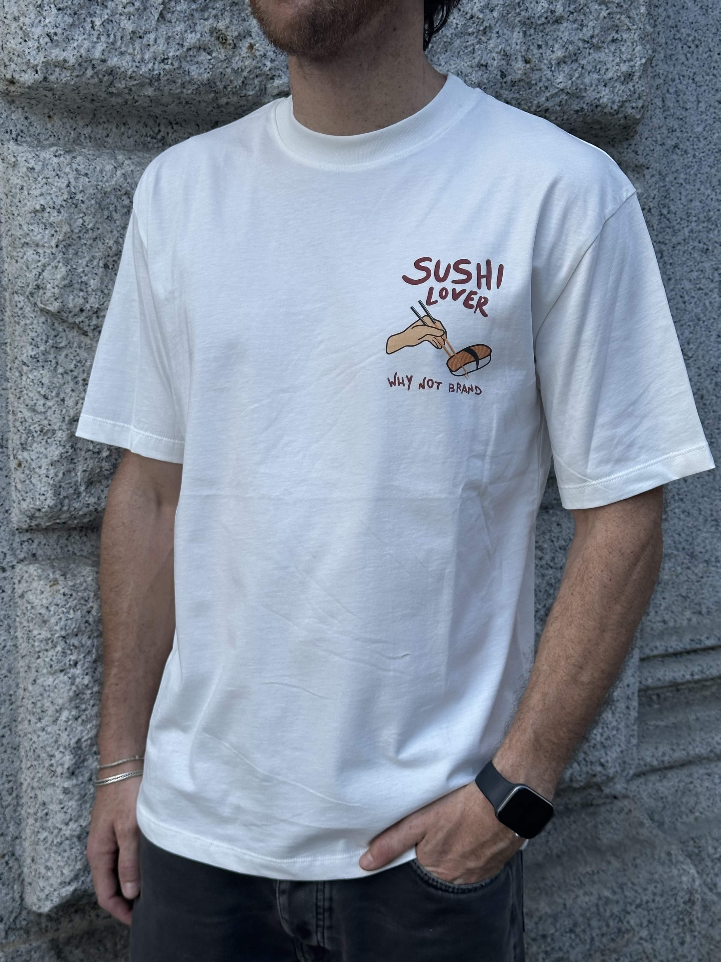 T-Shirt Sushi Lover 100% Cotone