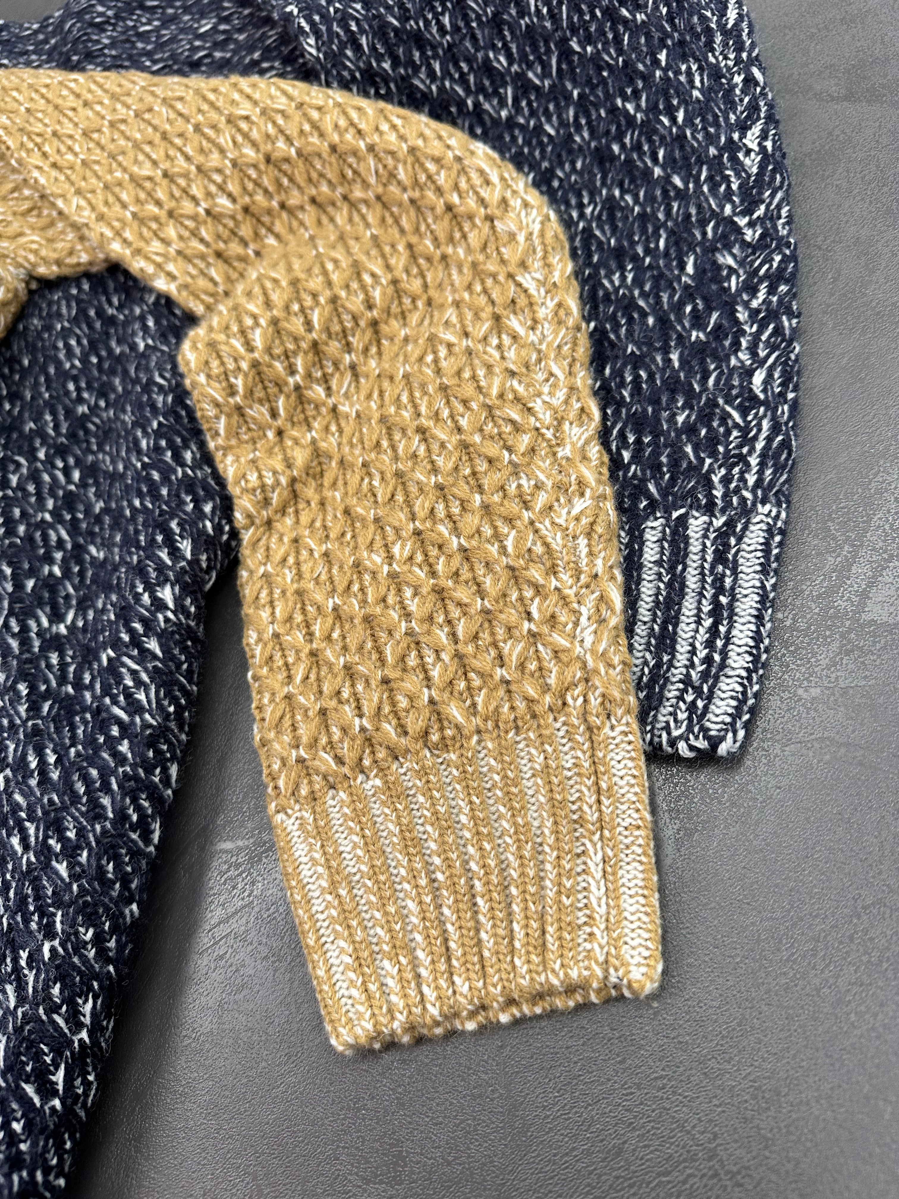 Maglione Girocollo Nido D’ape Vanisé Blue