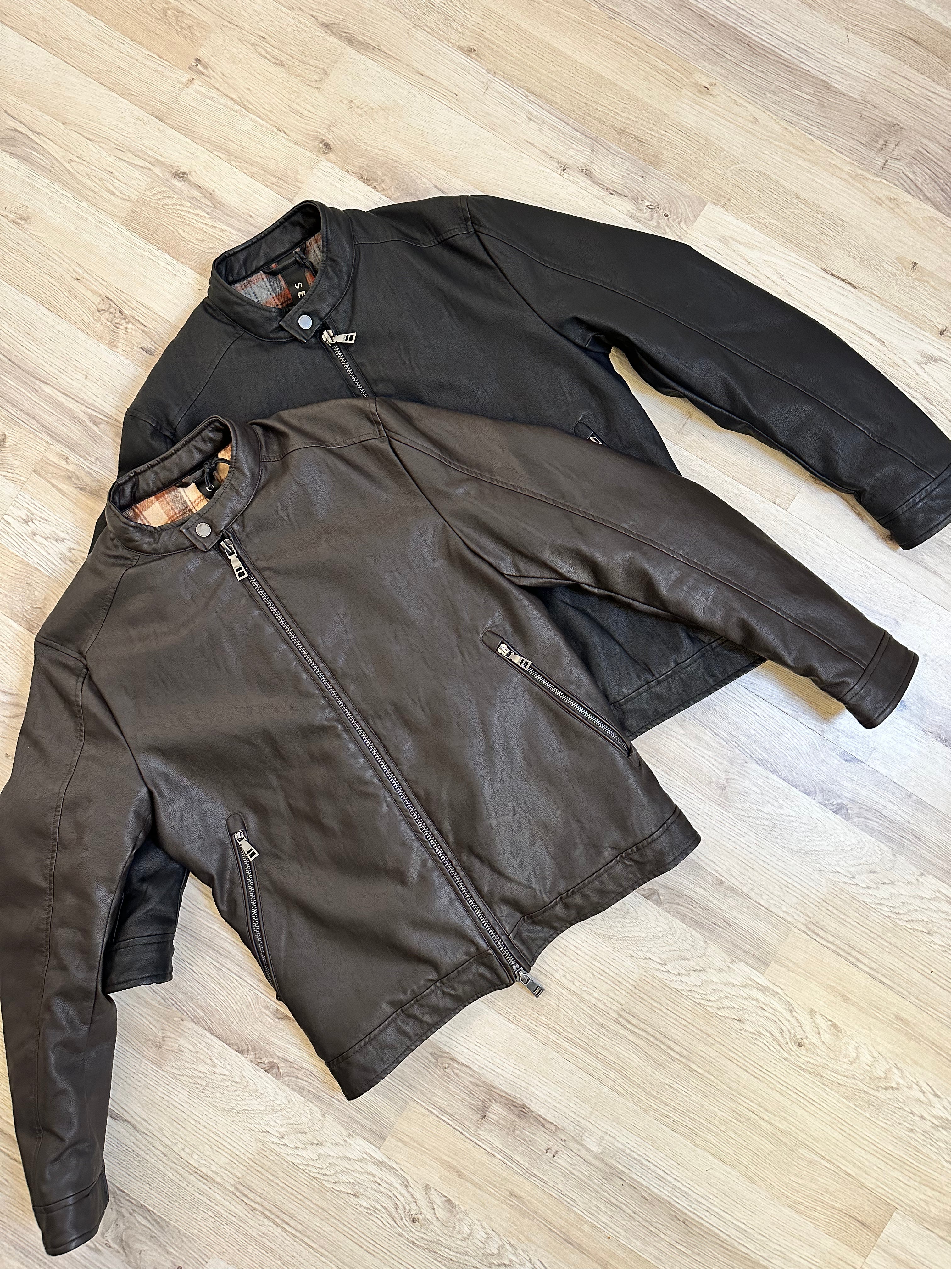 Biker Ecopelle Dark Brown