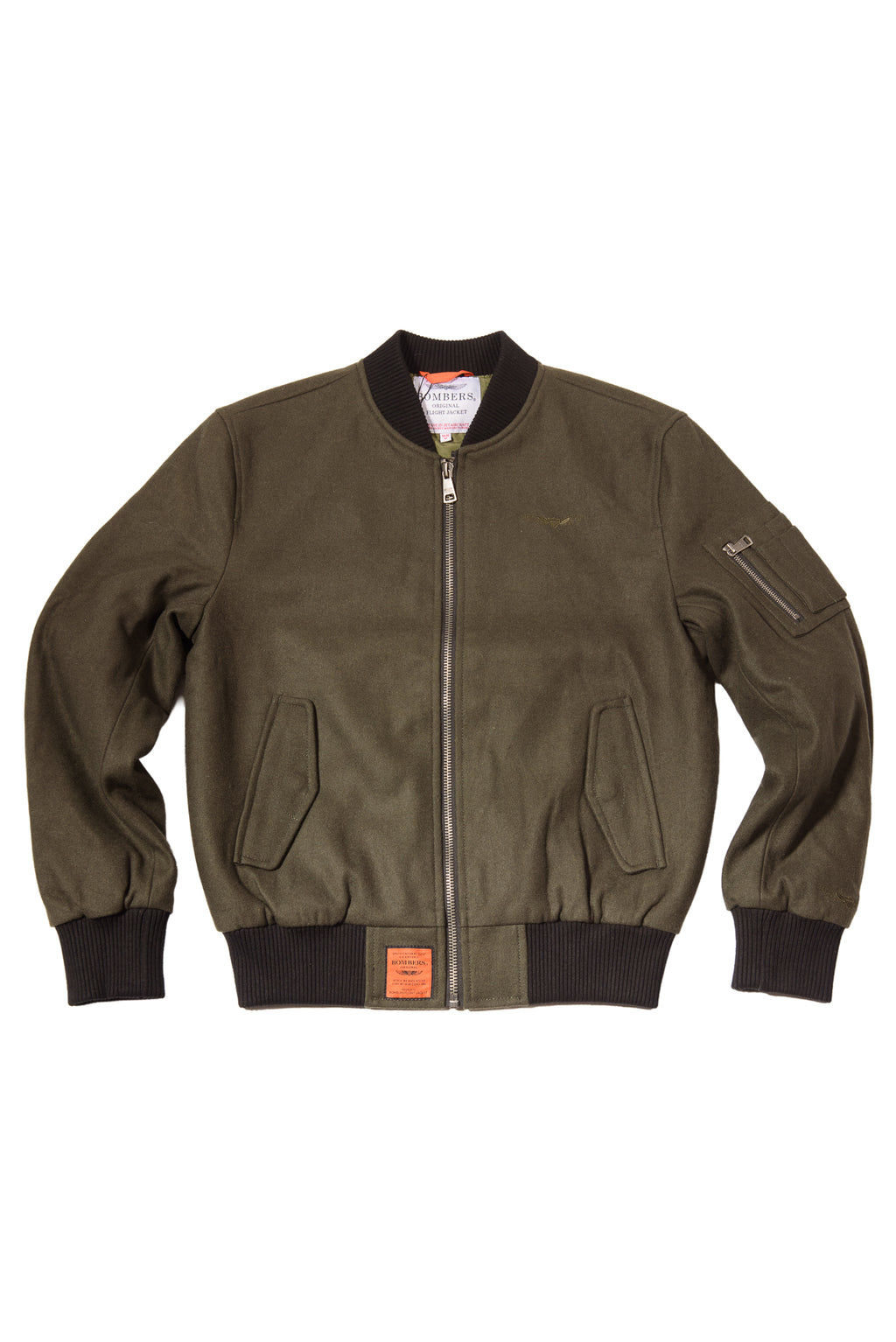 Bomber Original Men Panno di Lana Verde Loden