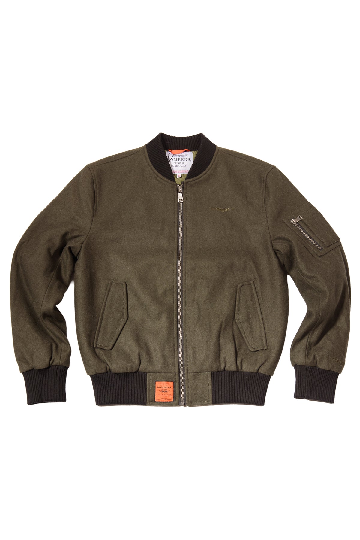 Bomber Original Men Panno di Lana Verde Loden