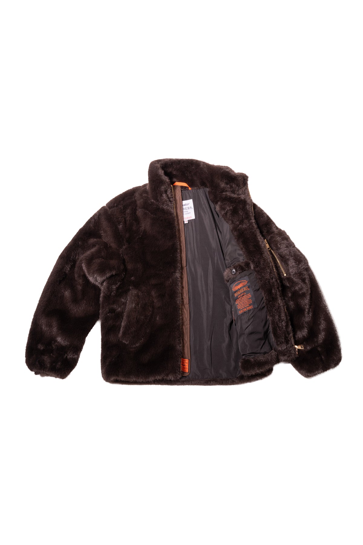 Ecopelliccia Bomber Brown