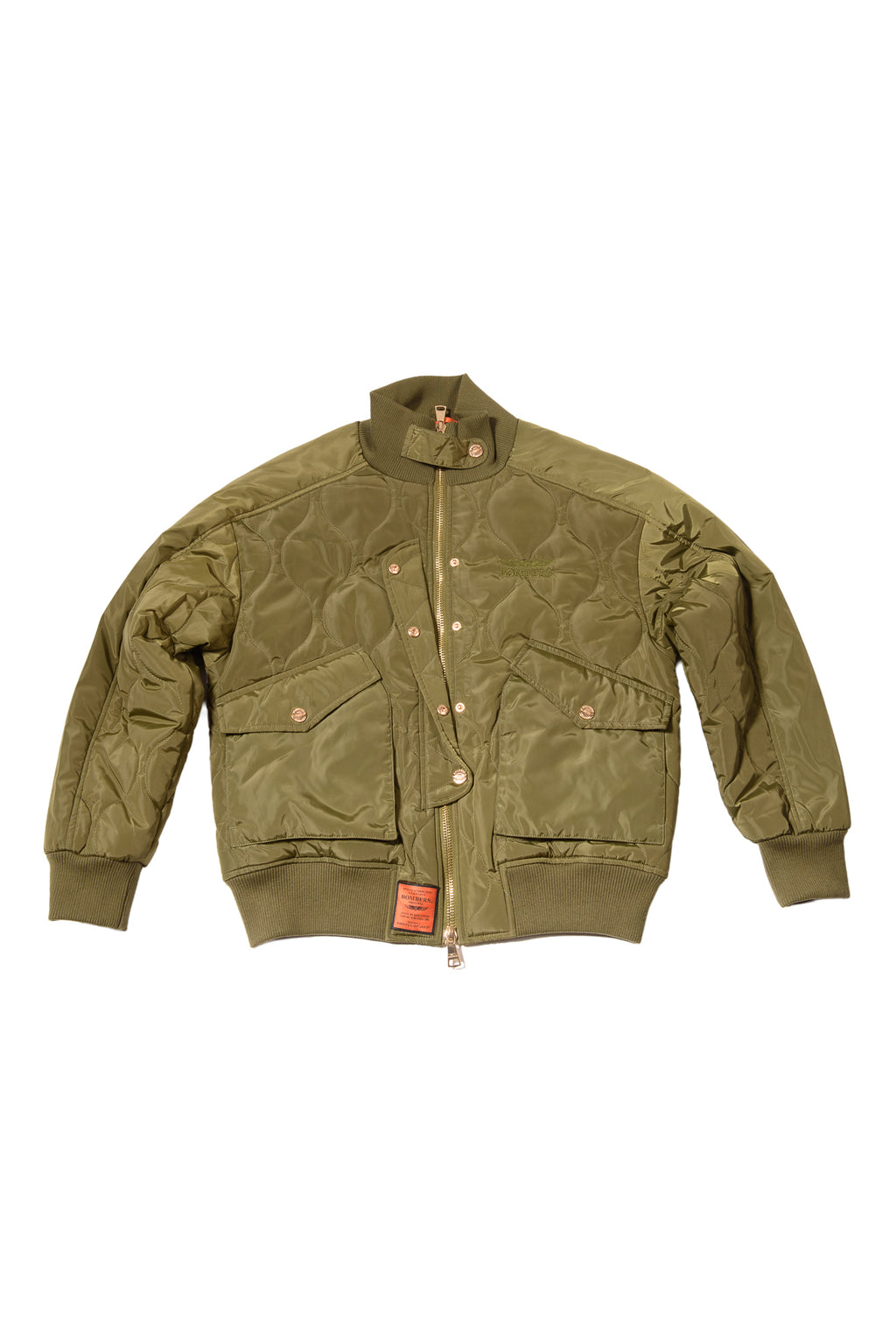 Bomber Oversize Trapuntato Khaki