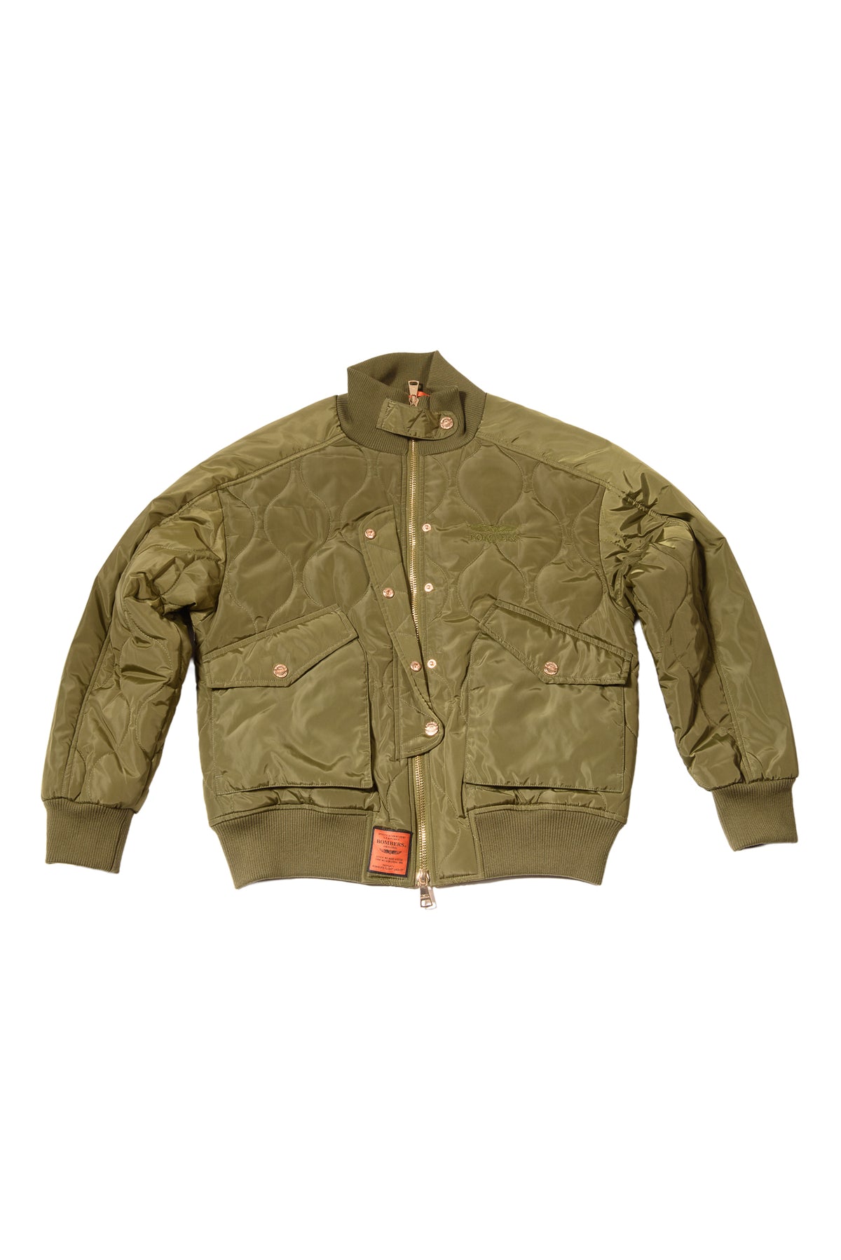 Bomber Oversize Trapuntato Khaki
