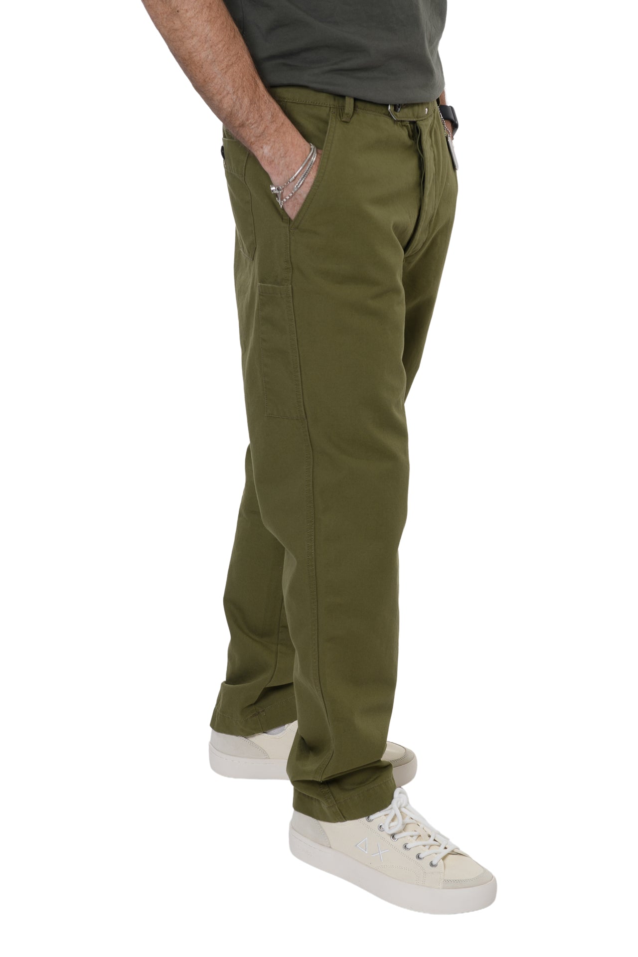Work Pant Micro Canvas Verde